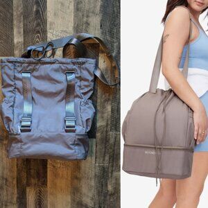 Beyond Yoga Backpack Convertible Gym Bag Grey Big